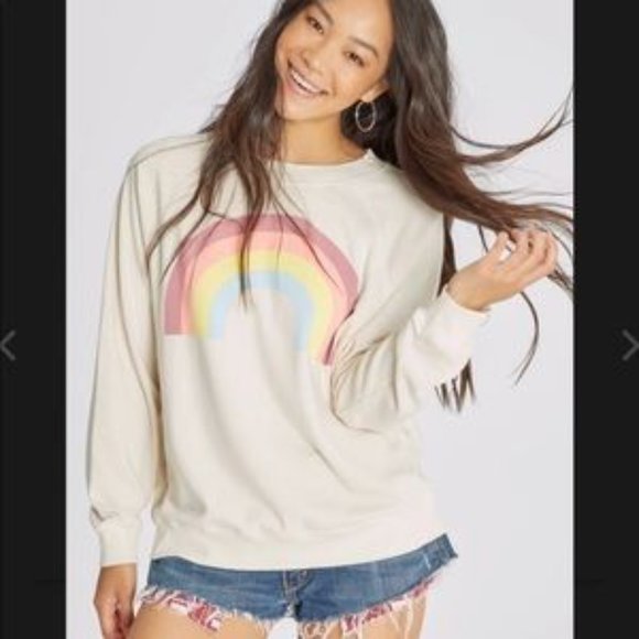 NWT Wildfox sweatshirt pullover Light Hearted - Picture 4 of 7